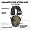 Protecteur 2023 Tactical Electronic Shooting Earmuff Antitinise Headphone Amplification Protection auditive Casque à chaud Pliant Vente à chaud