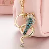 Keychains High-quality Enamel Craft Ornament Snake Women Bag Pendant Purse Key Chain Car Keyring Ysk091