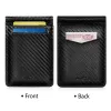 Clips Newbring Black Carbon Fiberlook Money Clip RFIDブロッキングドライバーライセンスID現金