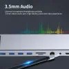 HUBS TYP C HUB USB C TILL HDMICOMPATIBLE 4K MULTIPORT USB3.0 SPLITTER ADAPTER VGA RJ45 SDTF Card Reader Hub för MacBook iPad Pro 2020