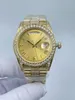 2024 Watch Hatch Watchs Watchs de haute qualité 36 mm Band de sangle Diamond Automatique mécanique montre 904L