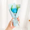 Flores decorativas 1PC Mini Artificial Rose Soap Bouquet Hand segurando Fake for Wedding Party Decoration Gifts Day's Day