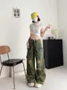 Damesjeans Vintage Streetwear Y2K Grunk Punk Baggy High Taille Multi Pocket Wide Leg Cargo Pants Aesthetic Trendy Mop Trousers