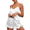 Women's Tanks Solid Color Sexy Fashion Loose Camisole Home Pajama Set Youthful Woman Clothes Summer Women Top 2024