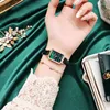 Armbanduhren Square Case Literary Retro Women's Watch Korean Fashion Quartz Uhren vielseitig täglich einfache Luxus -Reloja