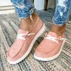 Fitnessschoenen Blwbyl Casual veter canvas Loafers Zomer zacht ademende student meisje lichtgewicht dames sneakers plus maat