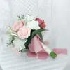 装飾的な花2024人工シミュレーションバラバンドル結婚式の装飾乾燥ポグラル小道具を保持する花嫁