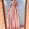 Abiti da festa musulmani abito da sera verde oliva con maniche lunghe abiti da sposa da donna eleganti bla70985