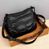 Bolsas de ombro casual mama mensageiro crossbody couro de couro preto bolsa marrom para mulheres bolsas e bolsas de bolsa pequenas bolso