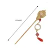 Hair Clips Vintage Tassels Stick Chinese Hanfu Dangling Hairpin Barrettes Non-Slip Chopstick Pin For Women Styling