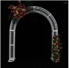 Decorazione per feste Tieyi Arch Flower Frame Cane Moon Clematis Supporto arrampicata sul cortile europeo