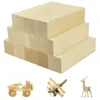 Whittling en carving houten blokken onafgemaakte basswood soft set voor beginners