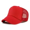 Ball Caps Baseball Cap Mężczyzn Kobiet unisex 5 panelowy kapelusz ciężarówki dla dorosłych letnia netto pusta siatka słoneczna