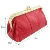 Purses Nicole Co Original Metal Hasp Small Wallet Women Mini Coin Purse Kvinnlig äkta läder Sheepskin Girls Card Zipper Byte