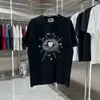 Designer Luxury GU Classic High Quality Trend 24 Summer new trend brand Devil Eye Trend Casual loose cotton short sleeve T-shirt for men and women
