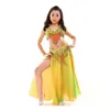 Stage Wear Kids Performance Belly Dancing Clothes da 3 pezzi Set Bra Celt Grifli Girls Girls Baded Dance Costume