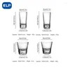 Weingläser KLP 1PCS Kreatives japanisches Fujiyama-Glas-Ins Haushaltswärmeresistant Retro Iceberg Crystal Whiskey Glass.