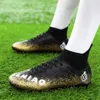 Schuhe Männer professionelle Fußballstiefel High Top AG TF Fußballschuhe Jugend Kinder im Freien im Freien Stollen