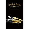 Oro Plato Oro Plottoni Old Hand Razor maschile Cavallo barba da coltello da barba da coltello da parrucchiere