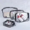 Storage Bags Environmental Protection Waterproof Transparent Zipper Toiletry Bag Makeup Case Cosmetic Pouch