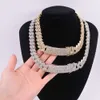 Duyizhao Gioielli Fashion Metodo pesante oro Stick Cubic Zircon CZ Miami Cuban Chain Hip Hop Men and Women