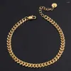 Anklets 6mm/8mm Cuban Anklet Jewelry Fashion Manufacturer's Direct Selling Stainless Steel Hip Hop Foot Chain