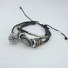 Pulseiras de charme venda diy medalhão Óleo Essemtial Difusor Leather Bracelet