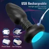 360 Rotation Butt Plug Vibrator for Women Men Prostate Massager Gay APP Anal LED sexy Toy Adult Supplies