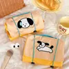 Cosmetic Bags Kawaii Cartoon Puppy Makeup Bag Removable Mesh Storage Large Capacity Portable Travel 4 In 1 Girls Washing Make Up Cases