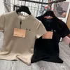 أزياء متبكّمة T Shirt Shirt Shirt Tshirt Wool Tee Miu مطرزة قمصان مصمم بولو قميص الصيف شاطئ