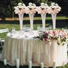 Party Decoration 10pcs)60cm To 90cm )Crystals Trumpet Floral Vase Wedding Flower Stand For Table Centerpiece Gold 443