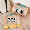 Cosmetic Bags Kawaii Cartoon Puppy Makeup Bag Removable Mesh Storage Large Capacity Portable Travel 4 In 1 Girls Washing Make Up Cases