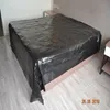 240 x 260 cm PVC Hoja plana de cama negra Masaje brillante Cover Spa Cover SM Mobre de muebles SM Toys Dungeon Bdsm Bdsm Bondage Gear 240408