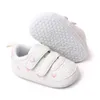 Casual Toddler Baby Girls Boys Shoes Pu Leather Brodery Heart Stars Soft Sole Crib Spring Autumn First Walkers 240415