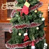 Decorazioni natalizie Tinsel Garland Streamer metallici celebrano una festa per le vacanze al coperto e all'aperto