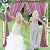 Curtain 1Piece Backdrop Wedding Tulle Draping Pography Background Cloth Prop Sheer Ceremony Reception Drapery