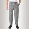 Pantalon pour hommes pantalons à plaid pantalon pantalon avec des poches côté taille élastique pour l'entraînement occasionnel des activités de plein air