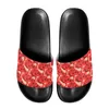 Slippels Adem comfortabele mannen Red Camouflage Beach Non-Slip Eva Sole Huishoudelijke Casual Flat Shoes Fit Buiten Binnenkleding