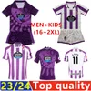 23 24 Real Valladolid Soccer Jersey Amallah Club Sad 2023 2024 Camisetas de Futbol Kit Kids Equipment G. Plata Football Shirts Monchu Man Kits 1501