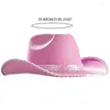 Berets cowboy hoed vrouwen feestaccessoires cowgirl voor volwassenen Wild West Costume Carnival Theme Drop