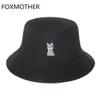 Foxmother New Fashion Cute Black Pink Orange Orange Animal Modello di pesca Cappelli da pesca Gorras Cappelli bob Bob per donne3645669