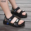 Flat baby kind sandalen voor jongenskinderen casual schoenen zomer vrouwen 2023 slippers baby's sandaalschoenkinderen 240408