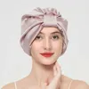 100 Mulberry Silk Hair Cap dla kobiet 19 Momme Natural Pure Silk Turban For Sleeping Hat Double Warower Silk Own głowa 240416