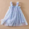 Toddler Baby Girl Dress Rainbow Ceile Tiulle Tutu Vestidos 15 Y Kids Birthday Party Princess Set Summer Summer Sweet Stroje 240416