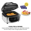 Fryers 2023 Ny 5in1 Air Fryer + inomhusgrill med matlagningstermometer, 7.4QT kapacitet