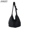 Shoulder Bags JNKET Fashion Early Spring Denim Canvas Bag Women's Handbag Retro Large Capacity Travel Satchel
