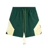 New 2024 Designer Mens T shirts RHUDE Shorts Tee Basketball Short Pants shirt Luxurys Summer Beach Letter Mesh shorts Street Fashion Sweatpants Short sleeved