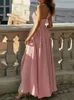 Urban Sexy Dresses Sexy Womens Elegant Pink Cocktail Party Evening Dress Fashion Graduation Dress Luxury Formal Occasion Bridesmaid Dress Y240420