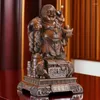 Dekoracyjne figurki Zhaocai Maitreya Buddha Ozdoba z dużym uśmiechem Uśmiechającym się brzucha przyciągającego bogactwo Statua Ozdoby wejściowe do salonu