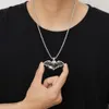 Colliers pendants Hip Hop Fashion Black Zircon Pavé Bling Iced Out pour hommes Recnper bijoux Giftpendant 231c